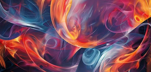 Gordijnen abstract fire background © ForeverSay
