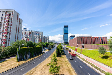 Beautiful view of Katowice, capital city of Silesia,  Poland