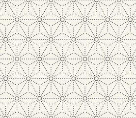 Vector seamless pattern. Repeating geometric elements. Stylish monochrome background design.