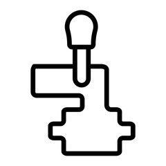 Obraz premium Gearshift Vector Line Icon