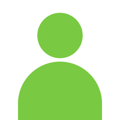 緑の人物シルエットアイコン