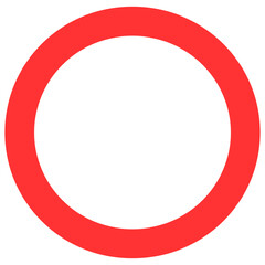 シンプルな正解の赤い丸 - obrazy, fototapety, plakaty
