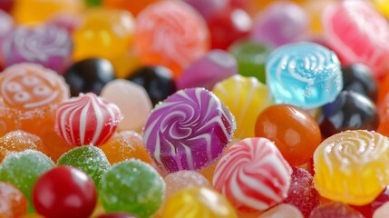 Fototapeta na wymiar sweet Colorful candies, jelly and marmalade