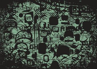 Grunge Background.texture Vector.Dust Overlay Distress Grain ,Simply Place illustration over any Object to Create concrete Effect .abstract,splattered , dirty,poster for your design.