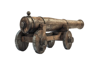 The Ancient Cannon Isolated On Transparent Background