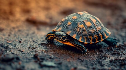 Obraz premium Image of a small turtle.