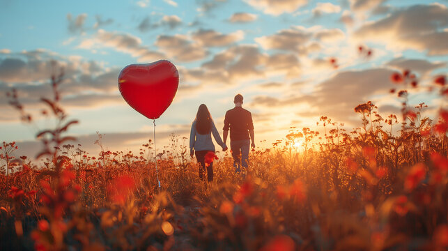 Joyous Announcement: Couple Celebrating Marriage at Party