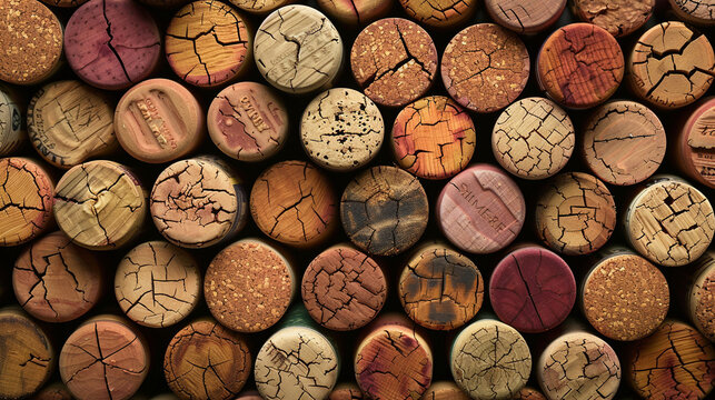 Wine corks background. 