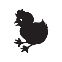 Silhouette of Easter Chick