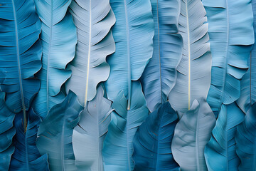 Serene Blue Feather Texture