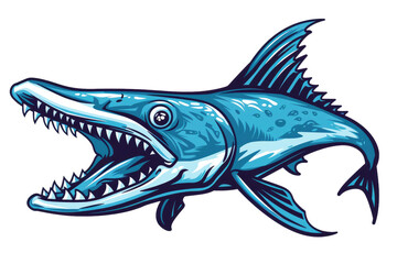 Barracuda isolated on transparent background