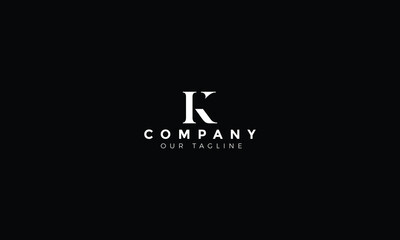 Abstract/elegant/geomatric logo design letter K elegant for company