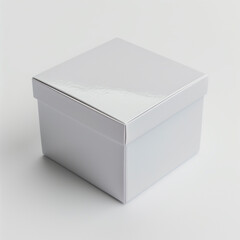 white box on a white background