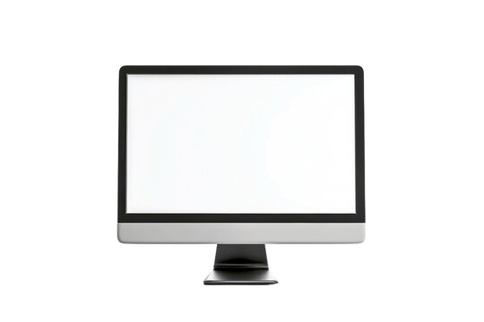 Modern Computer Monitor Isolated On Transparent Background