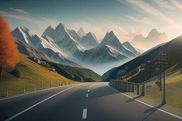 Strada verso la Montagna