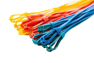 Cable ties isolated on transparent background