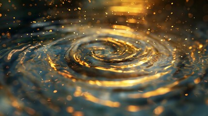Image of spiraling water formation.