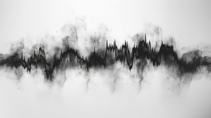 audiowave on white background