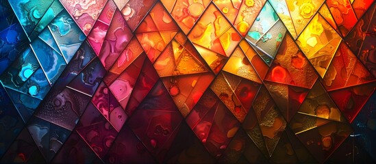 Vibrant Glass Art and Mosaic Designs, To provide unique and eye-catching artwork for use in advertising, editorial, or decorative projects