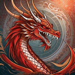 chinese dragon on the nirvana