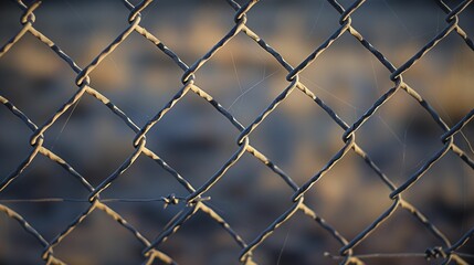 Fototapeta premium Image of wire fence.
