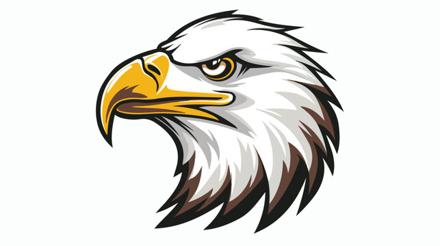 Eagle Head Mascot Image Vector Illustration Flat vector