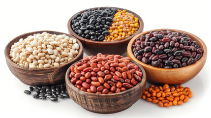 Fototapeta premium beans on white background