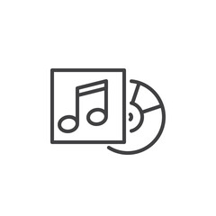 Music Album line icon