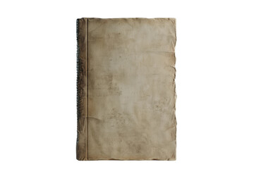 The Front View of a Blank Book Isolated On Transparent Background