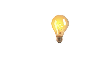 The Impact of a Light Bulb Isolated On Transparent Background