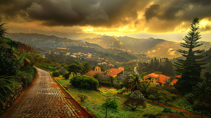 View of Madeira Island Portugal.