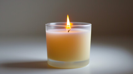 candle on white background