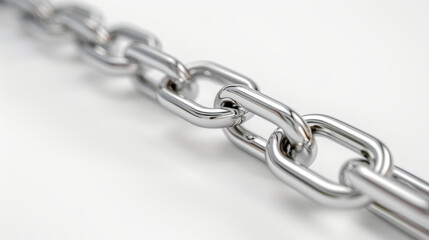 chains on white background