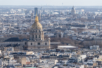 Fototapeta na wymiar Landscape from the Eiffel Tower in Paris