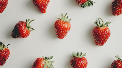 White isolated background showing strawberry.