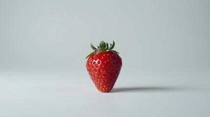 White isolated background showing strawberry.