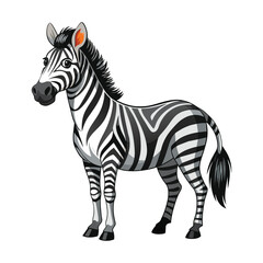 Obraz premium Zebra illustration on White Background