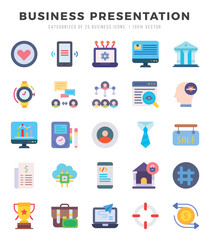 Business Presentation Icon Bundle 25 Icons for Websites and Apps