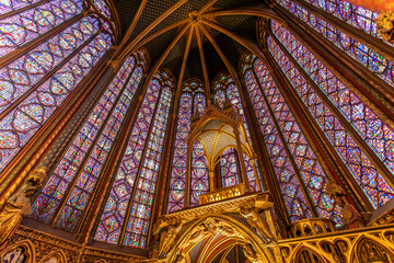 Obraz premium The internal of Saint Chapelle in Paris