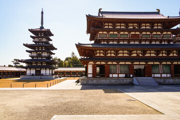 Naklejka premium 【奈良県】奈良市 薬師寺 (2024/02/28撮影)