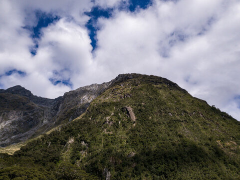 A mountain in the Fiordland National Park