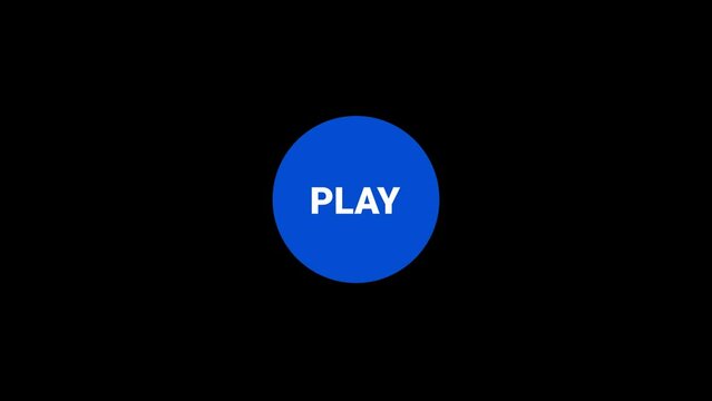 Play circle fade Animation with transparent background 