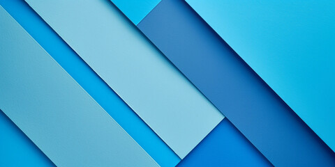 Blue planes abstract geometric background pattern. Abstract horizontal banner. Flat design style. Digital artwork raster bitmap. AI artwork.