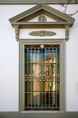 old window in the old building