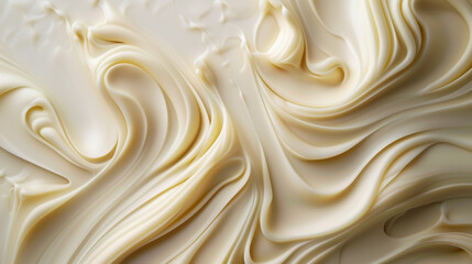 cream on white background