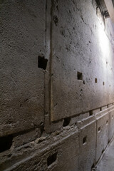 The underground wailing wall, Jerusalem, historical part of the city, Israel