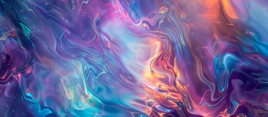 A colorful, swirling background with a purple and orange hue. The background is filled with a variety of colors and patterns, creating a sense of movement and energy.