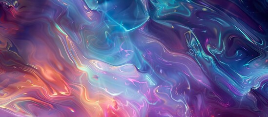 A colorful, swirling background with a blue and purple hue