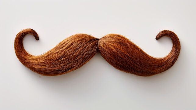 fake mustage on white background