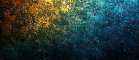 Fototapeta na wymiar Gold and Blue Textured Abstract Art Background